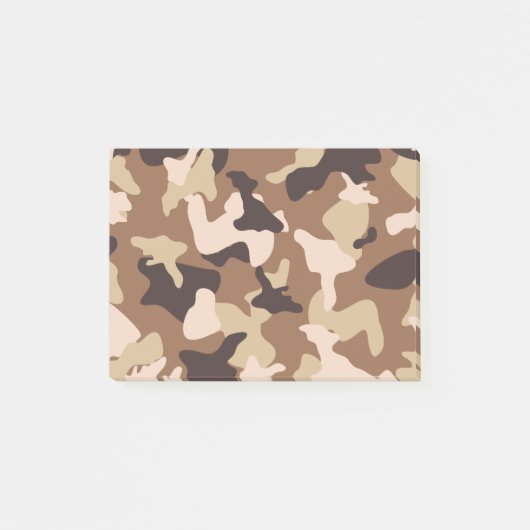 Woestijnkammen en camouflage-legerpatroon post-it® notes (Voorkant)