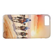 Woestijnkaravaan bij zonsondergang - nomadisch avo Case-Mate iPhone case (Achterkant (Horizontaal))