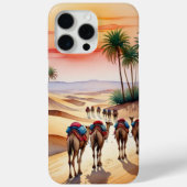 Woestijnkaravaan bij zonsondergang - nomadisch avo Case-Mate iPhone case (Achterkant)