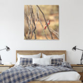 woestijnkardinaal canvas afdruk (Insitu (Slaapkamer))