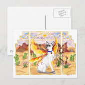 woestijnkat briefkaart (Voorkant / Achterkant)