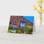 Woestijnkerk, Prettige feestdagen Kaart (Gele Bloem)