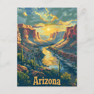 woestijnkliffen van Arizona Briefkaart