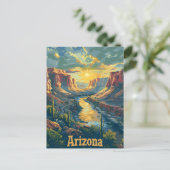 woestijnkliffen van Arizona Briefkaart (Staand voorkant)