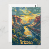 woestijnkliffen van Arizona Briefkaart (Voorkant / Achterkant)