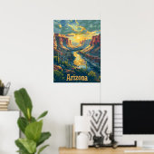 woestijnkliffen van Arizona Poster (Thuiskantoor)
