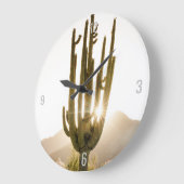 Woestijnklok met Cactus Foto Grote Klok (Hoek)