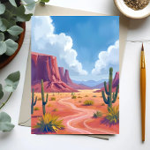 Woestijnkloof | Cactus Natuur Landschap Kaart