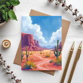 Woestijnkloof | Cactus Natuur Landschap Kaart