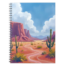 Woestijnkloof | Cactus Natuur Landschap Notitieboek
