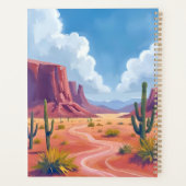 Woestijnkloof | Cactus Natuur Landschap Planner (Achterkant)