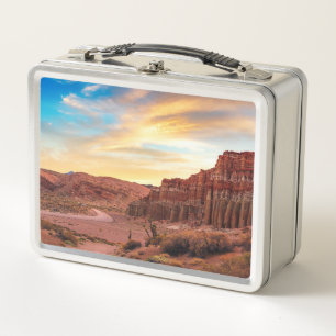 Woestijnkloof Metal Lunchbox Zuidwestelijke Kuns