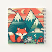 Woestijnknuffels – Vossen glimlachen bij zonsonder Notitieboek (Achterkant)