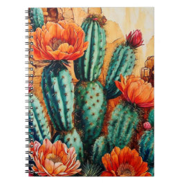 woestijnkunst | bloeiende cactus | Notitieboek Jou