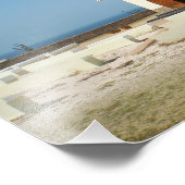 Woestijnkunst, tropisch strand kerk architectuur k foto afdruk (Hoek)