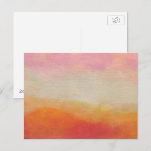 Woestijnland Abstract landschapsschildering Briefkaart (Voorkant / Achterkant)