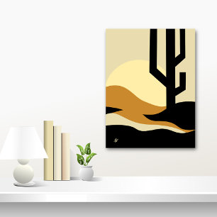 Woestijnlandschap Abstract Poster