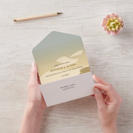 Woestijnlandschap All In One Uitnodiging (VideoVideo)