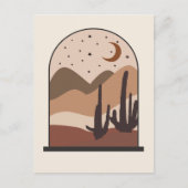Woestijnlandschap, Arizona, Boho Abstracte Kunst Briefkaart (Voorkant)