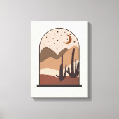 Woestijnlandschap, Arizona, Boho Abstracte Kunst Canvas Afdruk (Voorkant)