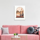 Woestijnlandschap, Arizona, Boho Abstracte Kunst Canvas Afdruk (Insitu (Woonkamer))