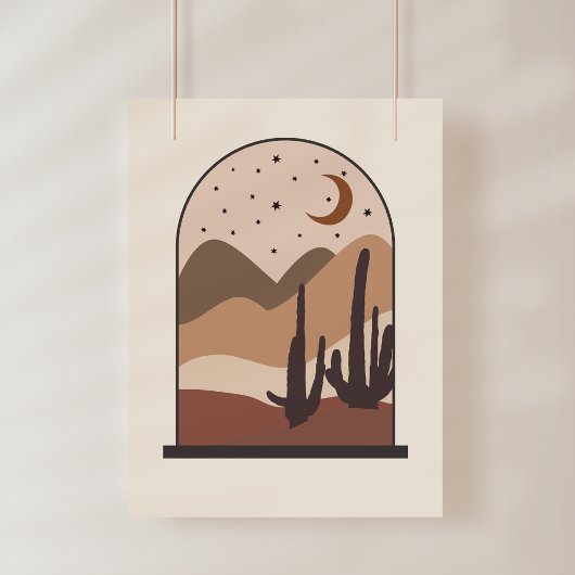 Woestijnlandschap, Arizona, Boho Abstracte Kunst Foto Afdruk