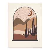 Woestijnlandschap, Arizona, Boho Abstracte Kunst Foto Afdruk (Voorkant)