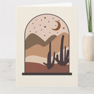 Woestijnlandschap, Arizona, Boho Abstracte Kunst Kaart