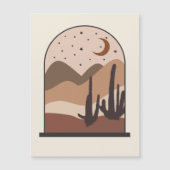 Woestijnlandschap, Arizona, Boho Abstracte Kunst Magnetische Uitnodiging (Voorkant)