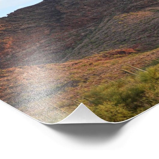 Woestijnlandschap Arizona Foto Afdruk (Hoek)