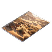 Woestijnlandschap bij zonsondergang notitieboek (Linkerzijde)