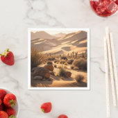 Woestijnlandschap bij zonsondergang servet (Insitu)