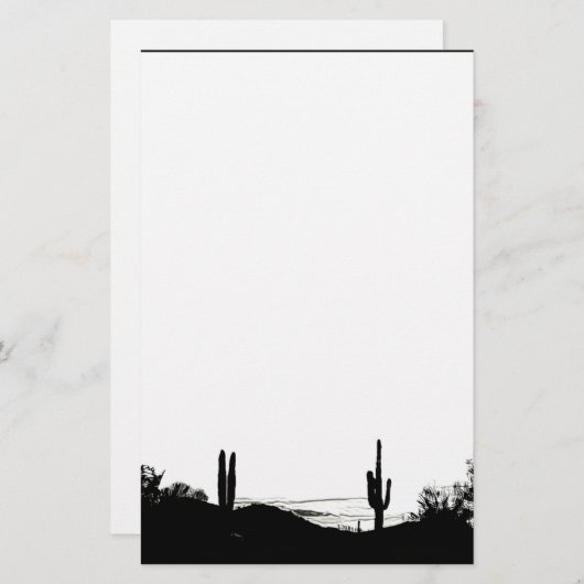 Woestijnlandschap Briefpapier (Voorkant / Achterkant)