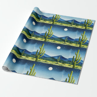 Woestijnlandschap Cadeaupapier