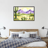 Woestijnlandschap Canvas Afdruk (Insitu (Slaapkamer))