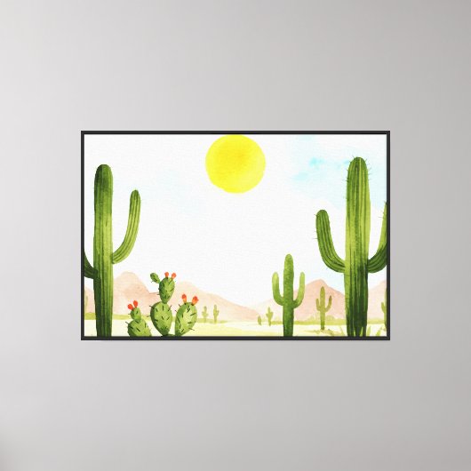 Woestijnlandschap Canvas Afdruk (Voorkant)
