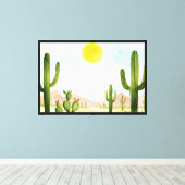 Woestijnlandschap Canvas Afdruk (Insitu (Houten vloer))