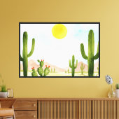 Woestijnlandschap Canvas Afdruk (Insitu (Woonkamer))