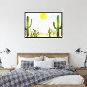 Woestijnlandschap Canvas Afdruk (Insitu (Slaapkamer))