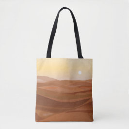 woestijnlandschap-Canvas tas