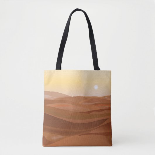 woestijnlandschap-Canvas tas (Voorkant)
