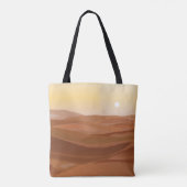 woestijnlandschap-Canvas tas (Achterkant)
