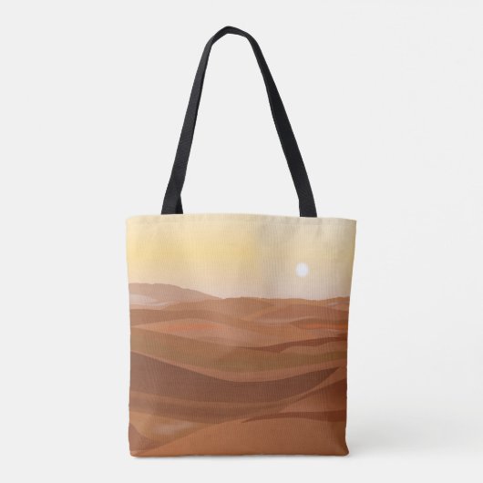 woestijnlandschap-Canvas tas (Achterkant)