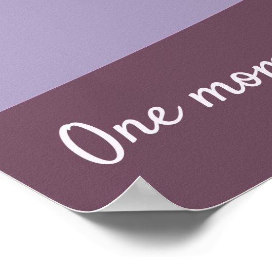 Woestijnlandschap Groene en Paarse Kunst Poster (Hoek)