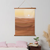 Woestijnlandschap hangend tapijt hangend wandkleed (Slaapkamer)