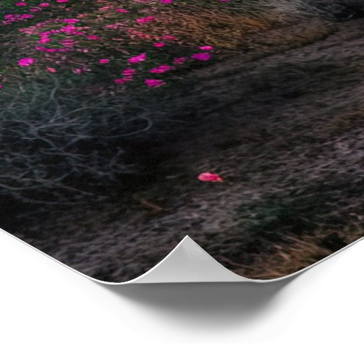 Woestijnlandschap in Bloom AI Art | Fottorealistis Poster (Hoek)