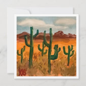 Woestijnlandschap Kaart (Voorkant)