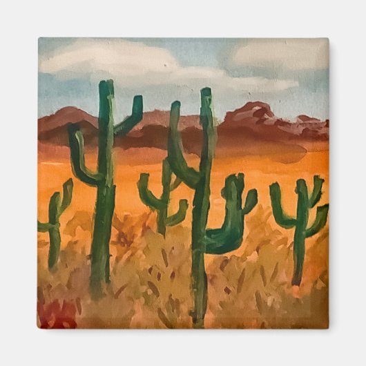 Woestijnlandschap Magneet (Voorkant)