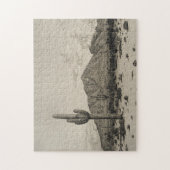 Woestijnlandschap met Cactus Scene Puzzle Legpuzzel (Verticaal)