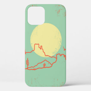 woestijnlandschap met Cactuses en Canyon. Case-Mate iPhone Case